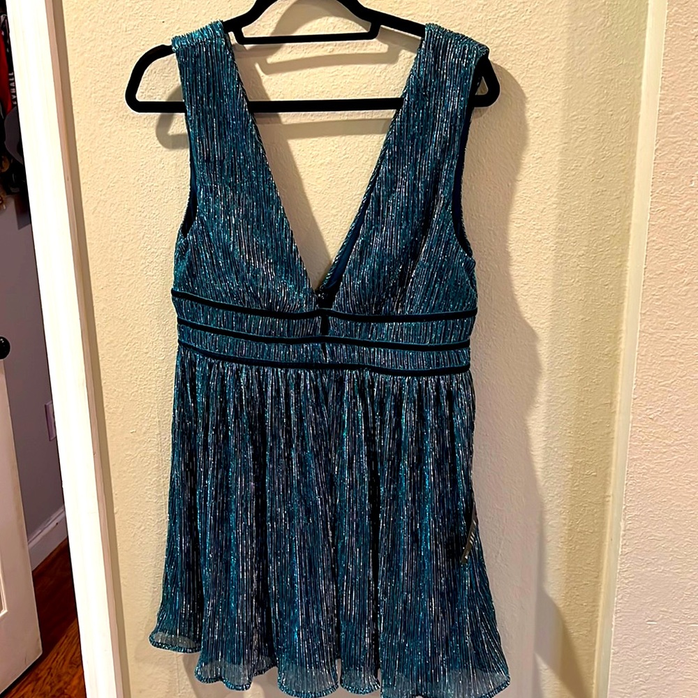 NWT Lulus turquoise dress size medium.